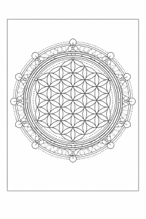 Spirituelle Blume des Lebens im Mandala