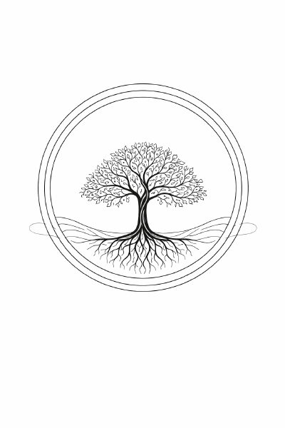 Zenbaum im minimalistischen Design