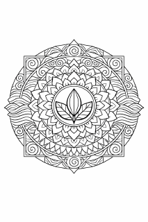 Boho Schwarze und weiße Mandala-Kunst (2)