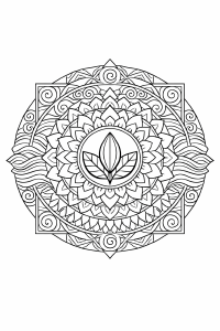 Boho Schwarze und weiße Mandala-Kunst (2)