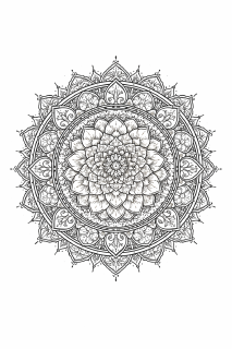 Lotus mandala mit Chakra-Symbolen