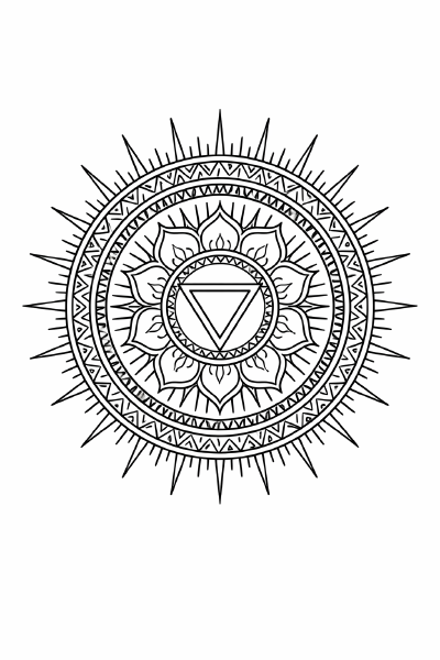 Mandala des Solarplexus Chakras