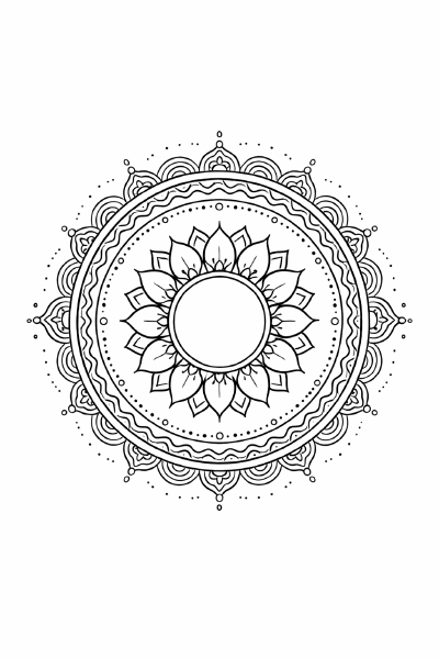 Mandala des Vishuddha-Chakras