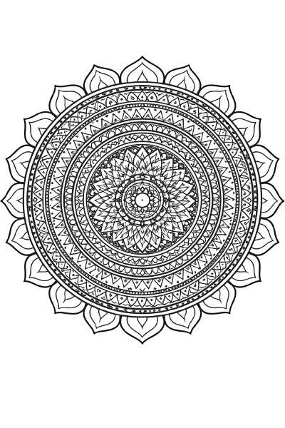 Spirituelle Mandala mit Chakramuster