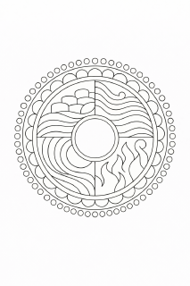 Mandala der vier Elemente (2)
