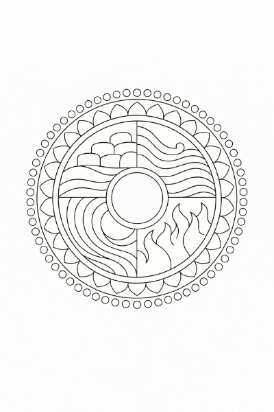 Mandala der vier Elemente (3)