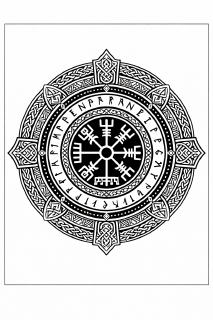 Ethno Norse Vegvisir Mandala Design