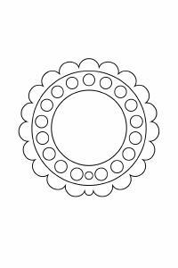 Kinder-Mandala zum Ausmalen