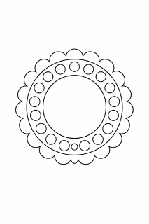 Kinder-Mandala zum Ausmalen