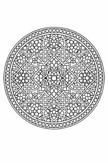 Moroccan inspirierte Mandala-Zeichnung