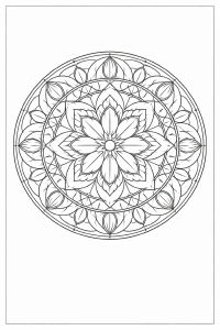 Mandala mit Blumen- und Diamantmustern (1)